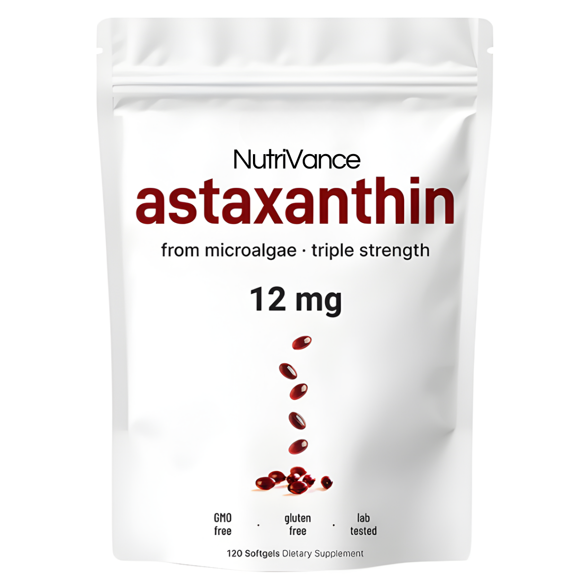 Pure Astaxanthin - 12mg (120 Softgels)